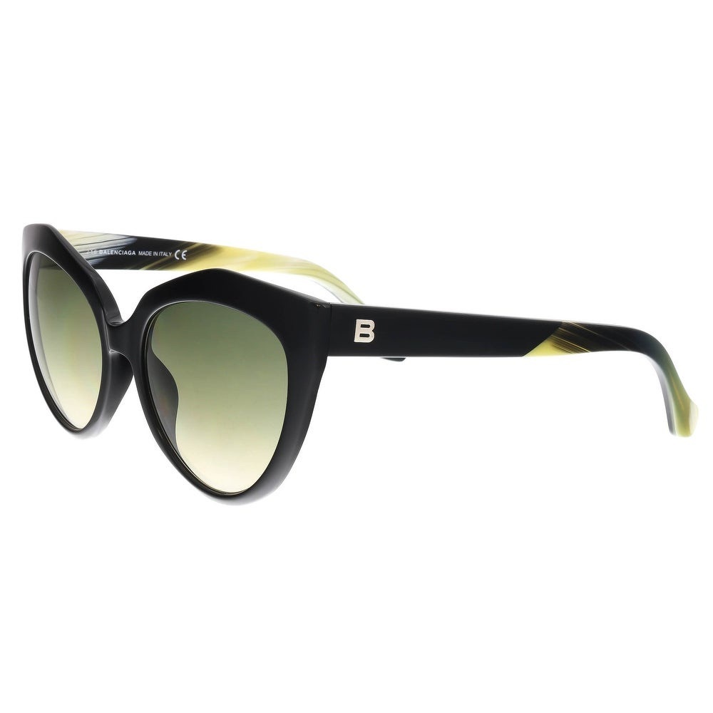 Balenciaga BA0048 01B Black Cat Eye Sunglasses